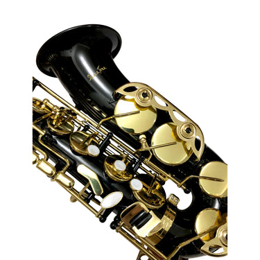 Sax Alto Silvertone Slsx020 Negro Llaves Y Pabellon Dorado